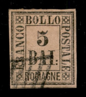 Antichi Stati Italiani - Romagne - 1859 - 5 Bai (6) Usato - Cert AG - Otros & Sin Clasificación