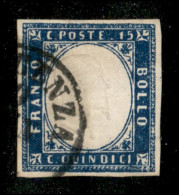 Regno - Vittorio Emanuele II - 1863 - 15 Cent (11) Usato A Piacenza - Otros & Sin Clasificación