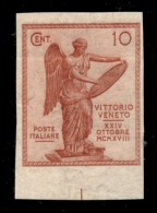 Regno - Vittorio Emanuele III - 1921 - 10 Cent Vittoria (120e) Non Dentellato - Gomma Integra - Other & Unclassified