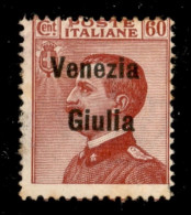 Occupazioni I Guerra Mondiale - Venezia Giulia - 1918 - 60 Cent Michetti (28) - Gomma Integra Con Qualche Punto Giallo - Sonstige & Ohne Zuordnung