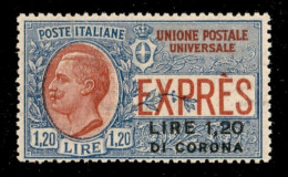 Occupazioni I Guerra Mondiale - Dalmazia - 1922 - 1.20 Lire Su 1.20 (2) - Gomma Originale - Sonstige & Ohne Zuordnung