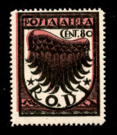 Colonie - Egeo - Emissioni Generali - 1934 - 80 Cent Ala (31A) - Gomma Integra - Other & Unclassified