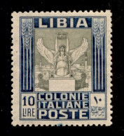 Colonie - Libia - 1921 - 10 Lire Pittorica (32) - Gomma Integra - Andere & Zonder Classificatie