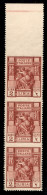 Colonie - Libia - 1924 - 2 Lire Sibilla (43k) - Striscia Verticale Bordo Foglio - Dentellatura Orizzontale Solo In Basso - Other & Unclassified