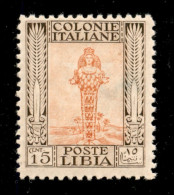 Colonie - Libia - 1926 - 15 Cent Pittorica (62 - Dentellato 11) - Gomma Integra - Ben Centrato - Cert. AG - Andere & Zonder Classificatie