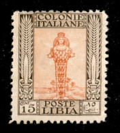 Colonie - Libia - 1926 - 15 Cent (62) - Gomma Originale - Andere & Zonder Classificatie