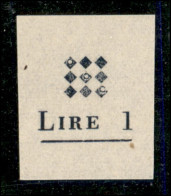 Emissioni Locali - Guidizzolo - 1945 - Prova Di Macchina Della Soprastampa (1) - Sempre Senza Gomma - Cert. Raybaudi - Altri & Non Classificati