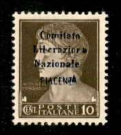 C.L.N. - Piacenza - 1945 - 10 Cent Imperiale (Errani 40) - Gomma Integra - Raro - Cert. AG - Altri & Non Classificati