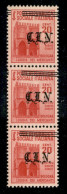 C.L.N. - Torino - 1945 - 20 Cent (Unificato 4 - Errani 4b) - Striscia Di Tre Con Soprastampe A Destra - Gomma Integra -  - Sonstige & Ohne Zuordnung
