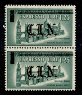 C.L.N. - Torino - 1945 - 1.25 Lire (Unificato 17d + 17 - Errani 17g + 17) - N Unita Al Punto In Coppia (pos. 8/13) Col N - Sonstige & Ohne Zuordnung