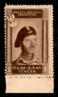 Emissione - Corpo Polacco - 1945 - 2 Zloty (8a - Cioccolato) - Sempre Senza Gomma - Sonstige & Ohne Zuordnung