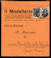 Repubblica - Estratto Conto Giornale Con Affrancatura Mista Due Ordinarie Michelangiolesca 1 Lira + Siracusana 5 Lire (8 - Andere & Zonder Classificatie