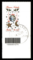 Repubblica - 2009 - 60 Cent Natale (3135) Con Codice A Barre - Usato - Cert. Cilio - Sonstige & Ohne Zuordnung