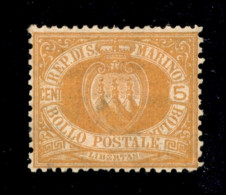 San Marino - 1890 - 5 Cent (2) - Gomma Originale - Ottimamente Centrato - Other & Unclassified