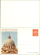 Vaticano - Cartolina Postale Con Risposta Da 35 + 35 Lire (15) Nuova - Doppia Stampa Del Cupolone - Autres & Non Classés