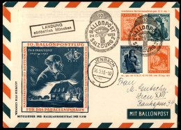 Europa - Austria - 1953 (24 Maggio) - Salzburg 2 Ballonpost - Due Aerogrammi - Otros & Sin Clasificación