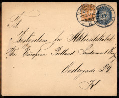 Europa - Danimarca - Busta Postale Da 4 Ore + Complementare Da Copenhagen A Vestergade Del 25.11.1902 - Otros & Sin Clasificación