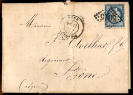 Europa - Francia - Bone 5015 - 25 Cent (51) Annullato In Arrivo Su Lettera Da La Calle Del 11.8.75 - Andere & Zonder Classificatie