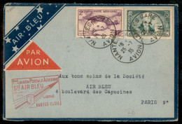 Europa - Francia - 1935 (25 Luglio) - Nantes Parigi AIR BLEU - Aerogramma Del Volo - Andere & Zonder Classificatie