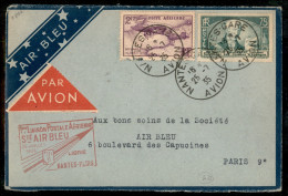 Europa - Francia - 1935 (25 Luglio) - Nantes Parigi AIR BLEU - Aerogramma Del Volo - Sonstige & Ohne Zuordnung