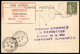 Europa - Francia - 1936 (28 Agosto) - Grenoble Pornichet - Cartolina Del Volo - Autres & Non Classés