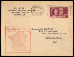 Europa - Francia - 1939 (25 Luglio) - Parigi Marsiglia - Muller 460 - Aerogramma Per S. Raphael - Other & Unclassified