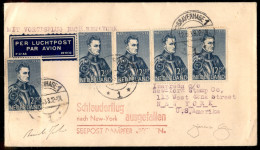Europa - Olanda - 1933 (21 Maggio) - Nave Bremen New York - Aerogramma Del Volo Catapultato Non Effettuato Per Problemi  - Other & Unclassified