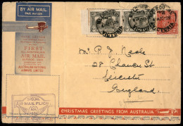 Oltremare - Australia - 1931 (20 Novembre) - Christmas Greetings - Melbourne Leicester - Other & Unclassified
