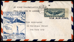 Oltremare - Stati Uniti D'America - 1939 (20 Maggio) - New York Horta - Primo Volo Transatlantico F.a.m. 18 - Muller 427 - Other & Unclassified