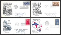 Oltremare - Stati Uniti D'America - 1955/1960 - Ventisei Buste FDC Con Affrancature Del Periodo E Annulli Del Giorno D'e - Andere & Zonder Classificatie