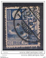 JAPAN:  1922  MOUNT  FUJI  -  20 S. USED  STAMP  -  YV/TELL. 172 - Oblitérés