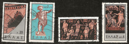 Grèce 1959 N°Y.T. : 685,688,690 Et 691 Obl. - Used Stamps