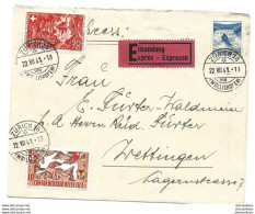 294 - 15 - Enveloppe Expres Envoyée De Zürich 1941 - Timbres Pro Patria - Briefe U. Dokumente