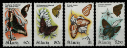 St. Lucia 1991 - Mi-Nr. 991-994 ** - MNH - Schmetterlinge / Butterflies - St.Lucie (1979-...)