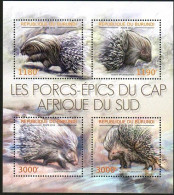 Burundi 2012 Cape Town Porcupine, A Unique African Animal，MS MNH - Unused Stamps