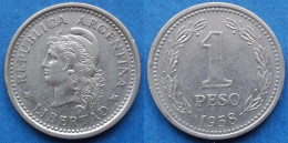 ARGENTINA - 1 Peso 1958 KM# 57 Republic - Edelweiss Coins - Argentina