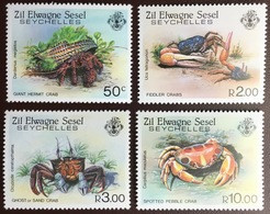 Seychelles Zil Elwagne Sesel 1984 Crabs MNH - Crustacés