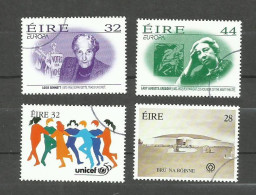 Irlande N°943, 944, 947, 948 Cote 4.50€ - Used Stamps