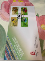 Hong Kong Stamp FDC China Olympic 2008 Horses - Verano 2008: Pékin