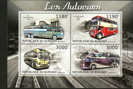 Burundi 2012 Urban Transport Bus Car,MS MNH - Nuevos
