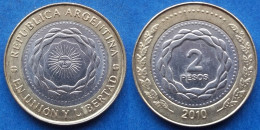 ARGENTINA - 2 Pesos 2010 KM# 165 Monetary Reform (1992) - Edelweiss Coins - Argentine