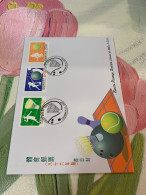 Taiwan Stamp Badminton Bowling FDC - Petanque
