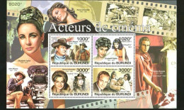 Burundi 2011 Film Stills Of Famous Hollywood Star Elizabeth Taylor,MS MNH - Ungebraucht