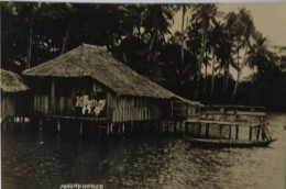 Ned. Indie - Indonesia  / FOTOKAART Malay House - Sumatra - Borneo 19?? - Indonesien