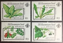 Seychelles Zil Elwannyen Sesel 1989 Poisonous Plants MNH - Giftige Planten