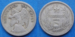 CHILE - 20 Centavos 1933 KM# 167.3 Decimal Coinage (1835-1960) - Edelweiss Coins - Cile