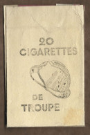 Etui Cigarettes    - 20 Cigarettes De Troupe  - Militaire - Zigarettenetuis (leer)