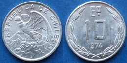 CHILE - 10 Escudos 1974 KM# 200 Monetary Reform (1960-1975) - Edelweiss Coins - Cile