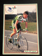 Dirk De Wolf - Gatorade - 1993 - Carte / Card - Cyclists - Cyclisme - Ciclismo -wielrennen - Cyclisme