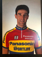 Guy Nulens - Panasonic - 1990 - Carte / Card - Cyclists - Cyclisme - Ciclismo -wielrennen - Cyclisme